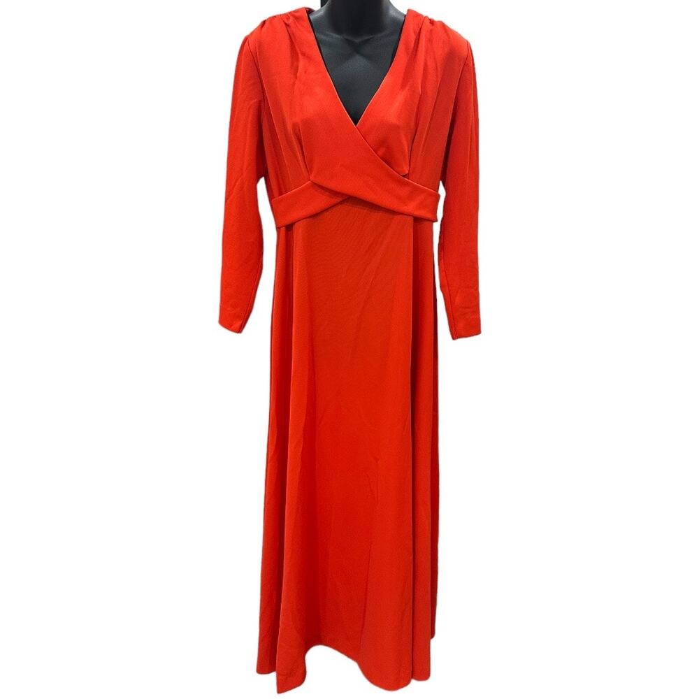 Vintage 70s Joseph Magnin Red Maxi Dress